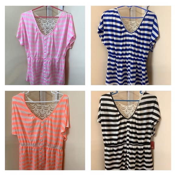 NO BOUNDARIES Crochet Back Dolman Shirts Size XL (15-17) Juniors - Picture 11 of 11